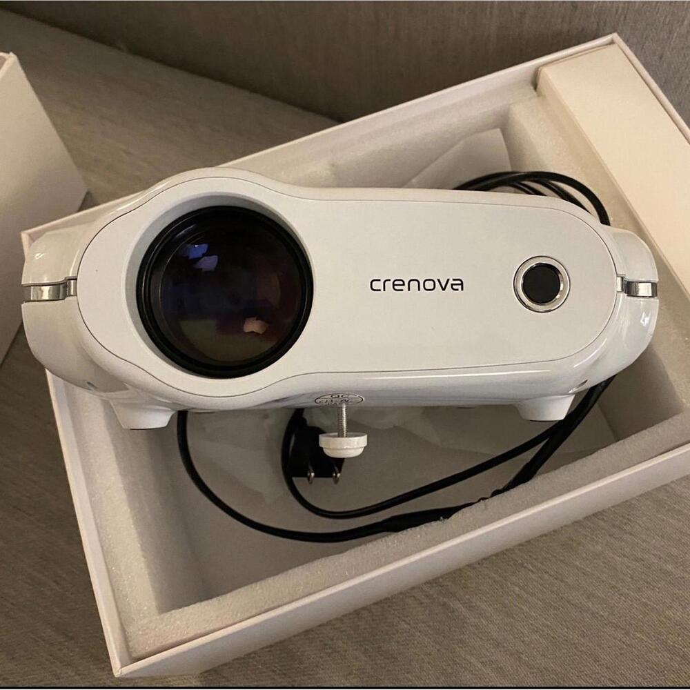 Crenova XPE498 Mini LED Projector, White